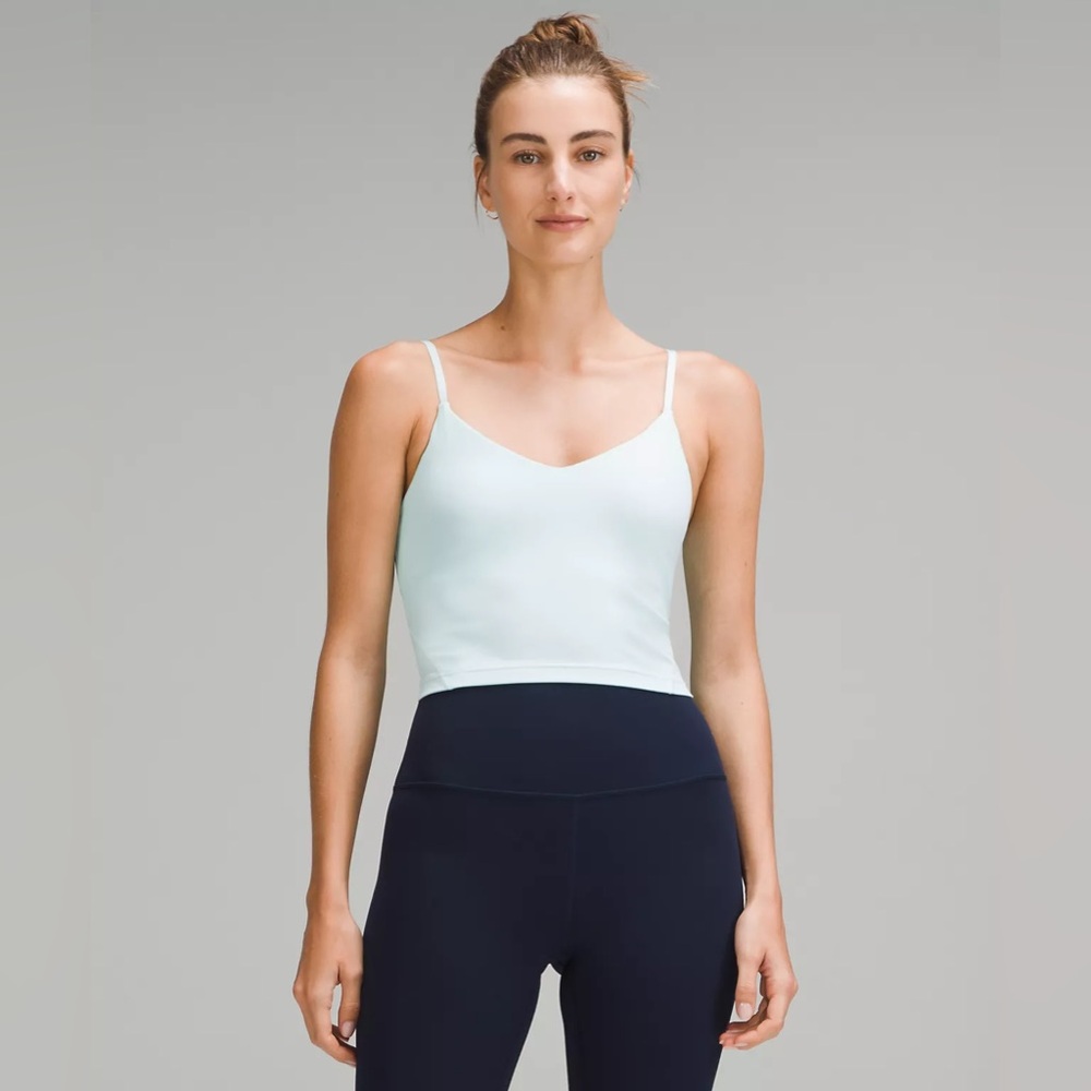 Lululemon Align Cropped Cami Tank Top size 4/6/8 Ideal Mint IDLM